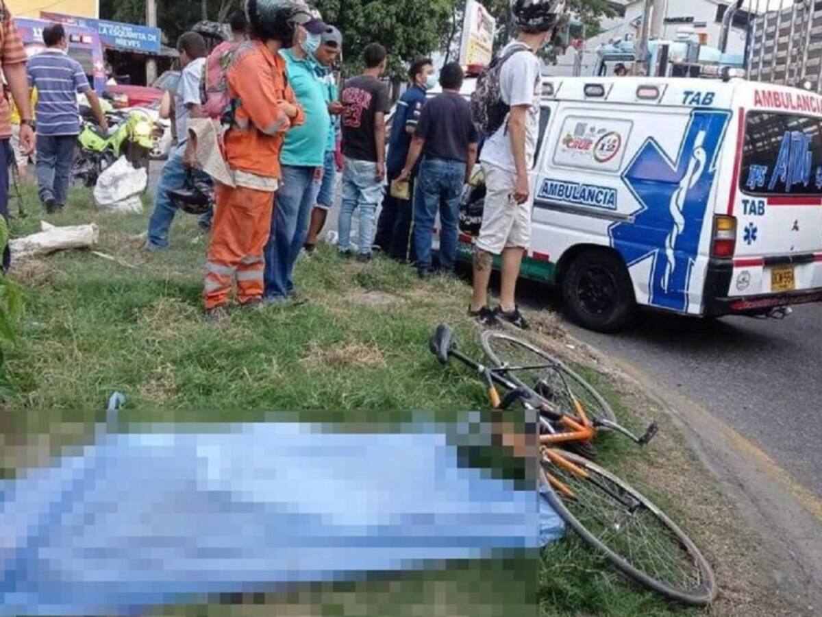 Muere ciclista en el municipio de Girón