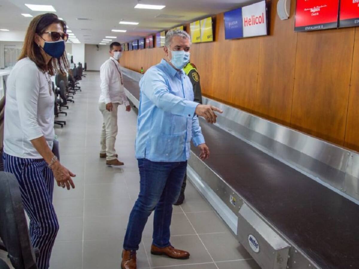 Duque oficializó el reinicio de operaciones en el Cortissoz
