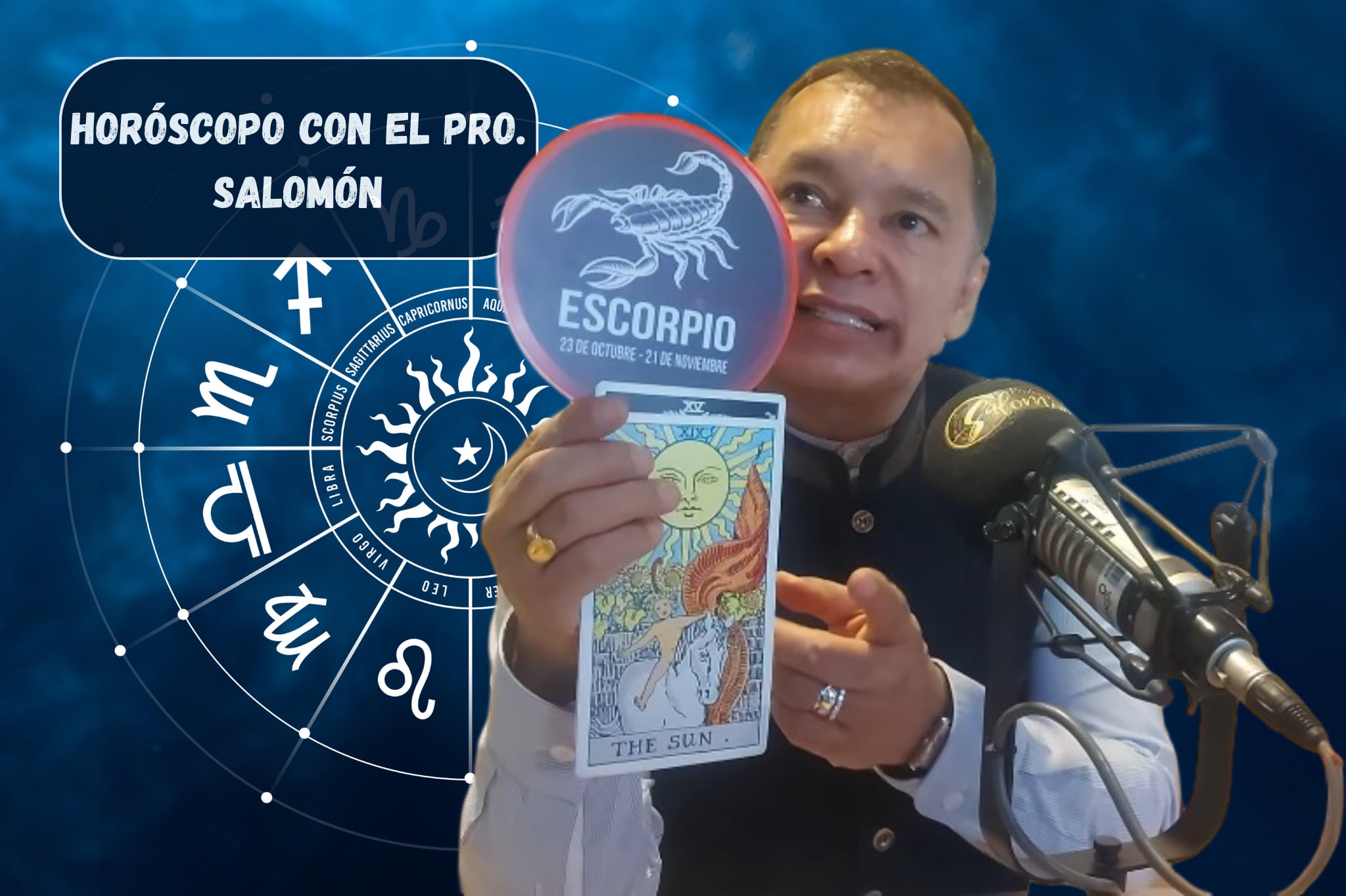 Él es el profesor Salomón, experto en la lectura del Horóscopo y el Tarot (Crédito: Profesor Salomón) // imagen del horóscopo tomada de Getty Imagenes (Crédito: sarayut Thaneerat)