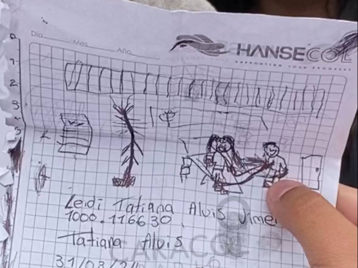 Este es el dibujo con el que una niña de 5 años reveló abuso sexual en colegio de Bogotá