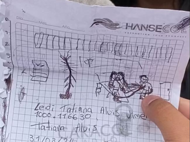 Este es el dibujo con el que una niña de 5 años reveló abuso sexual en colegio de Bogotá