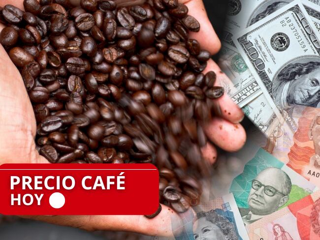 Precio del café // granos de café // Dólares y pesos colombianos // Getty Images