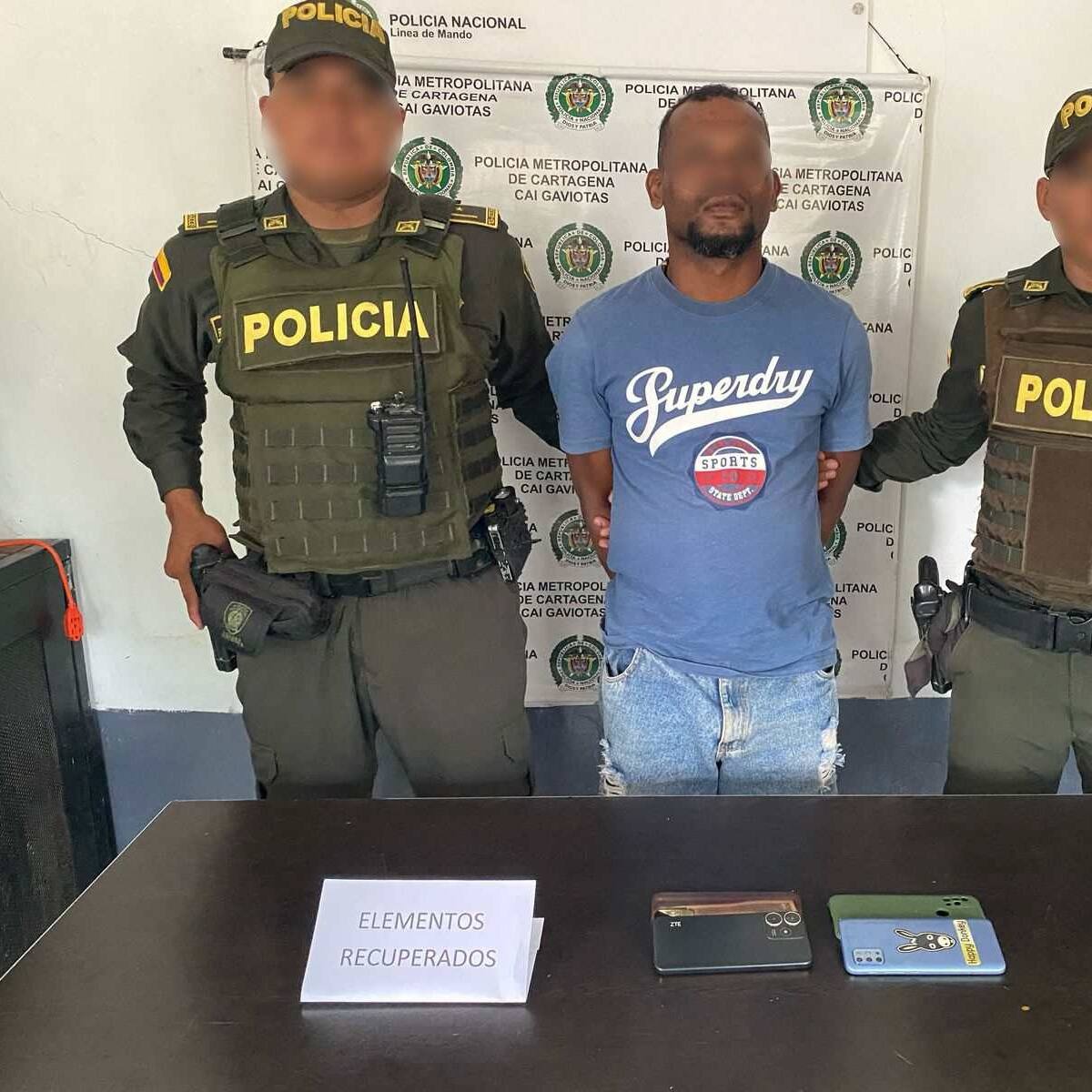 Policía reportó tres capturas por hurto de joyas, relojes y celulares en Cartagena