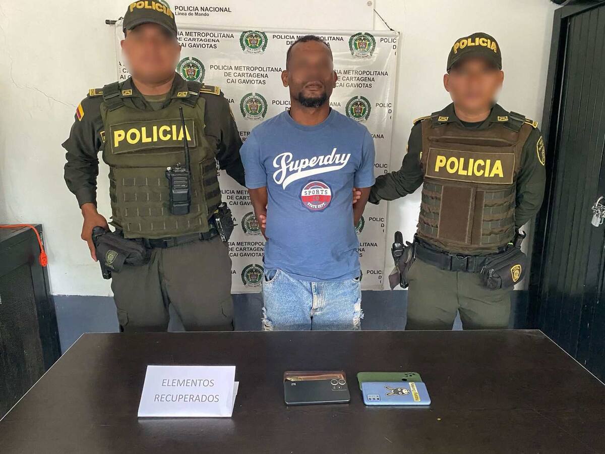 Policía reportó tres capturas por hurto de joyas, relojes y celulares en Cartagena