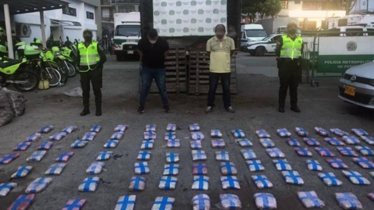 Gran cargamento de marihuana fue incautado en Dosquebradas