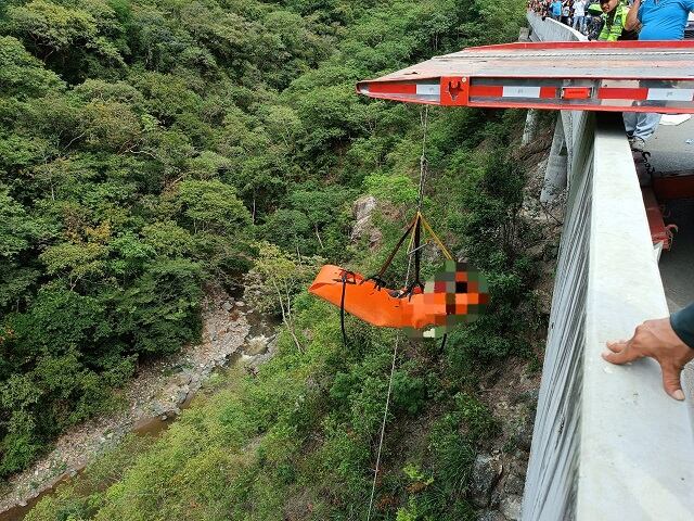 Mujer fallecida en accidente de tránsito- foto bomberos San Jerónimo