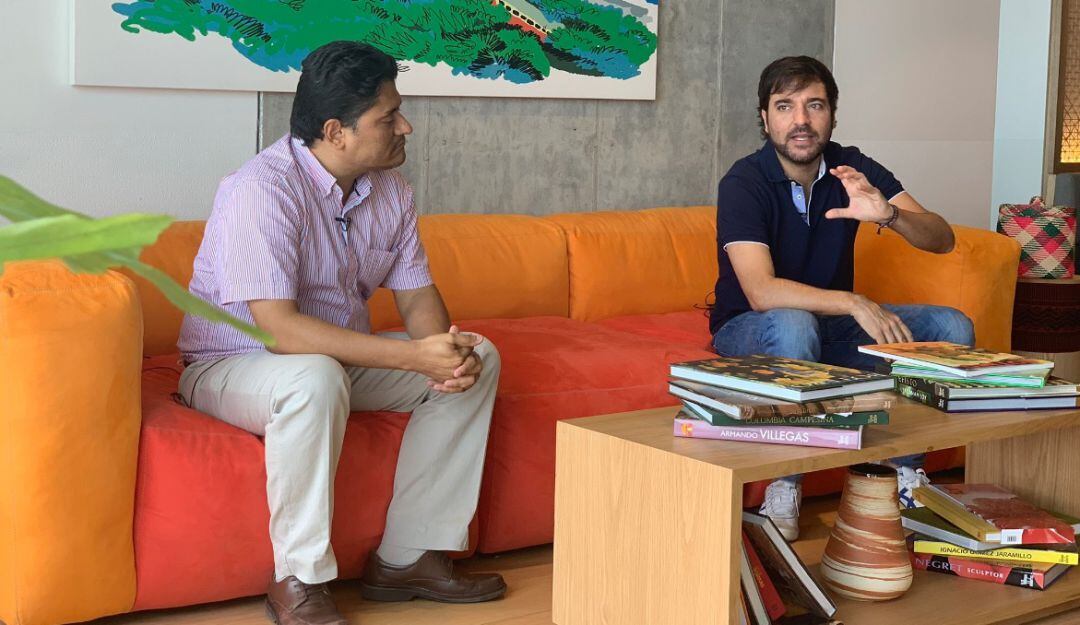 Humberto Mendoza, secretario de Salud (Izq) y Jaime Pumarejo, alcalde (Der)
