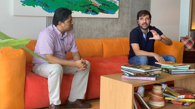 Humberto Mendoza, secretario de Salud (Izq) y Jaime Pumarejo, alcalde (Der)