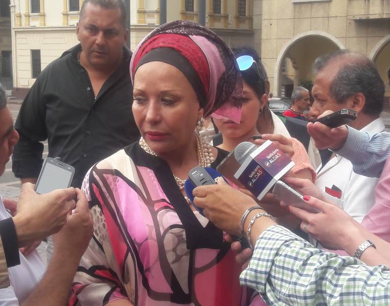 Piedad Córdoba, precandidata a la presidencia de Colombia.