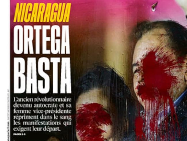 Impactante portada de Libération contra Daniel Ortega