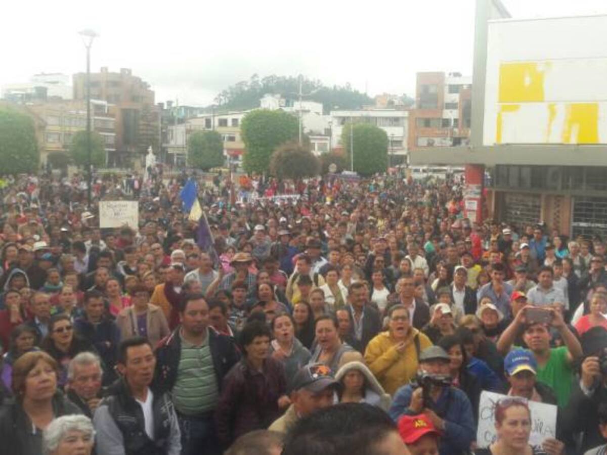 Aumentan las protestas en Chiquinquirá por falta de agua para más de 70.000 personas