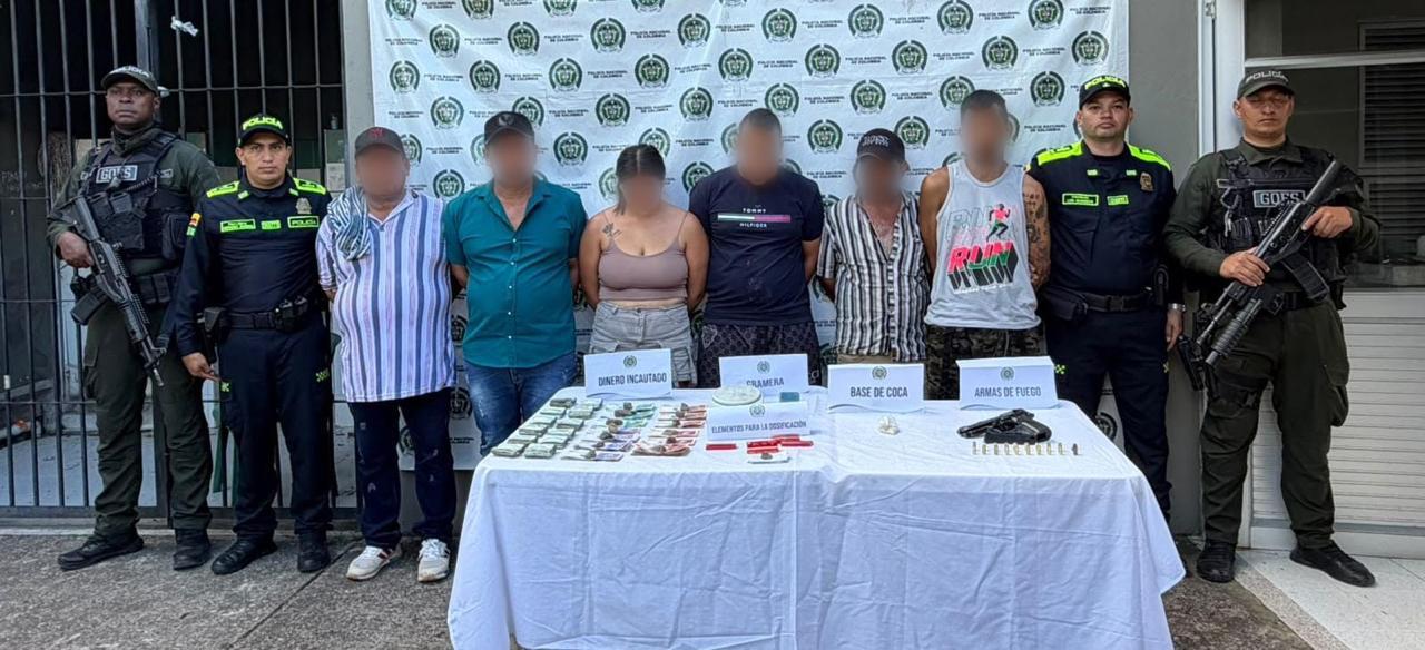 Operativo contra el tráfico local de estupefacientes dejó 17 capturados en siete municipios del Huila. Foto Policía Huila