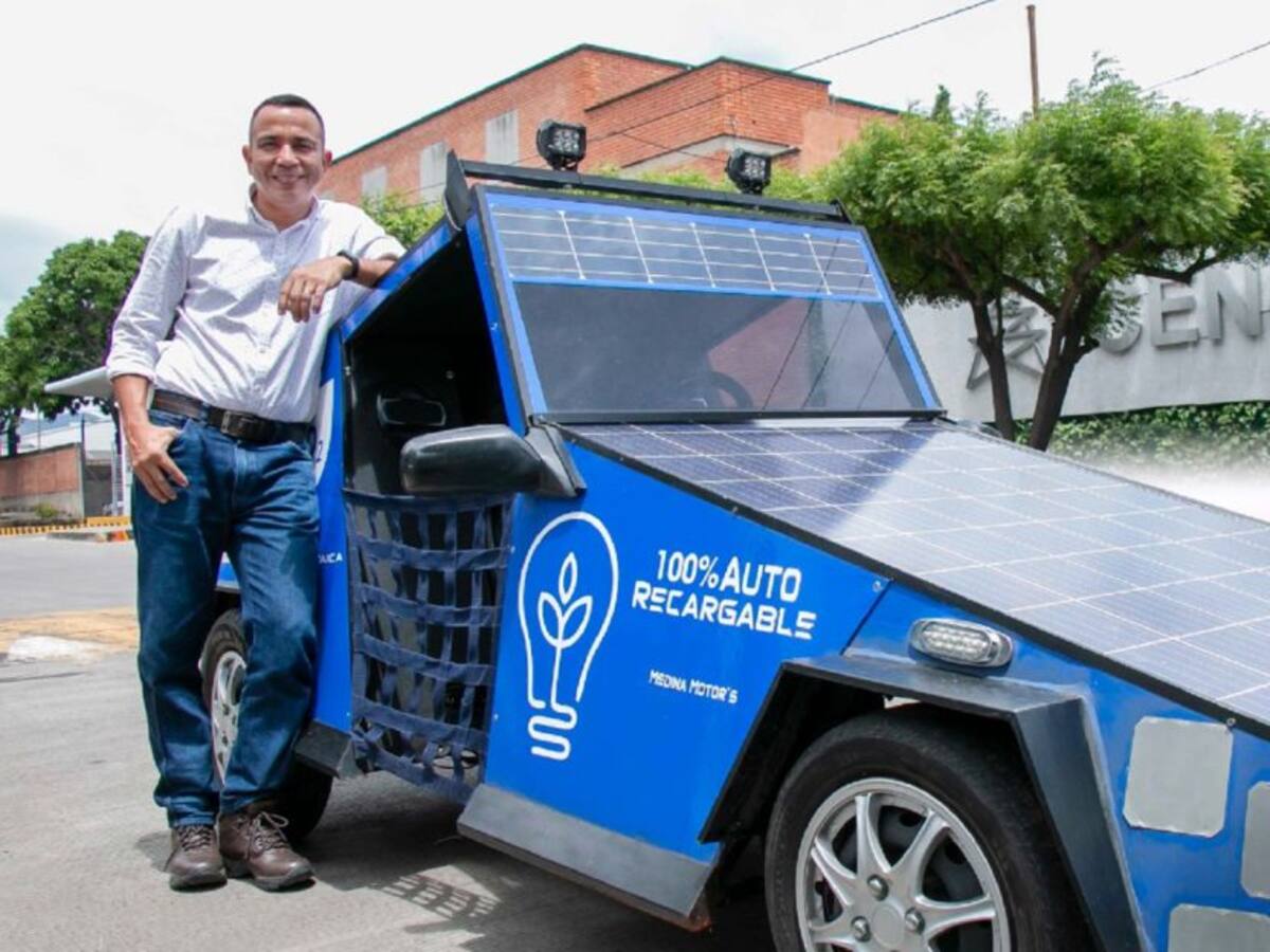Cucuteño diseña el primer auto solar de Colombia