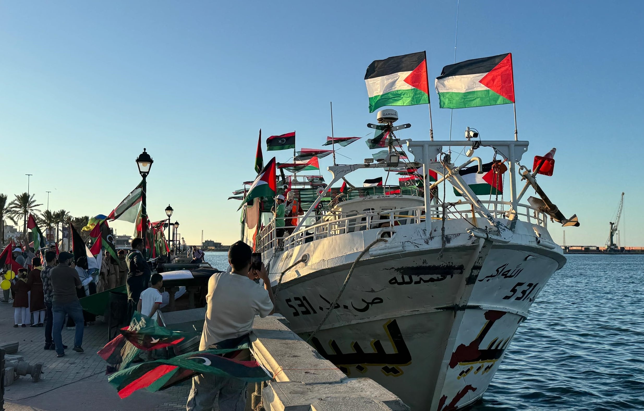 Barcos de la flota de Lybia. Foto: Muhammed Semiz/Anadolu via Getty Images