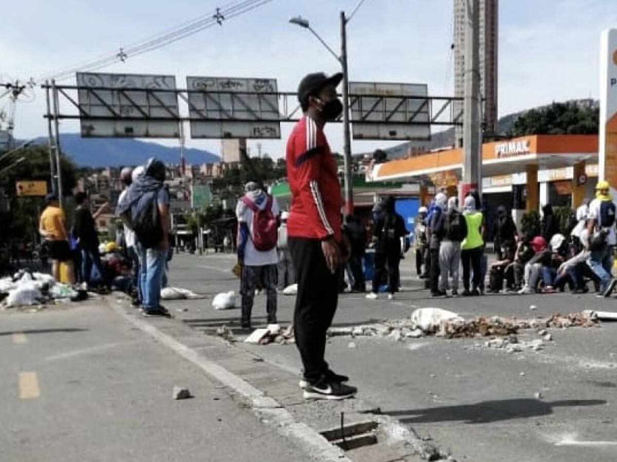 En disturbios terminaron movilizaciones en Medellín