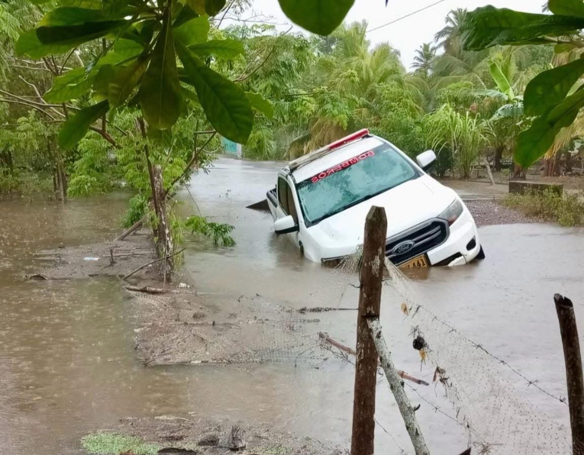 Seis veredas de Necoclí en riesgo por inundaciones. Foto: Cortesía.