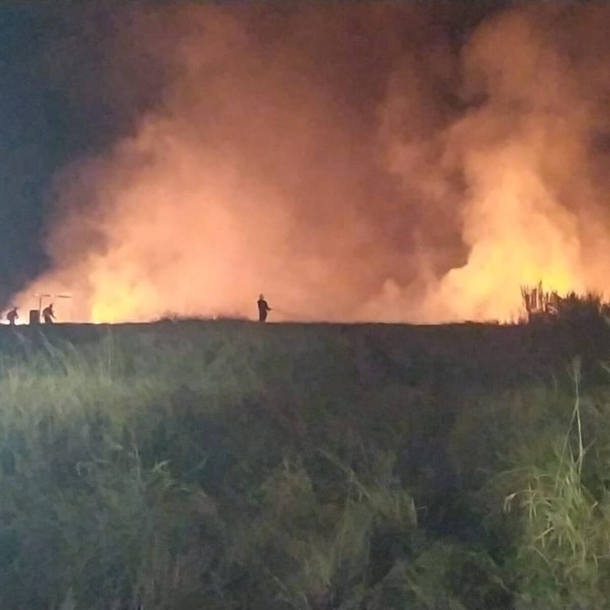 Incendio forestal en el sur de Neiva, dejo en riesgo a habitantes de la zona