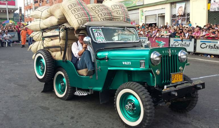 El desfile del yipao es un ícono para la cultura cafetera. 