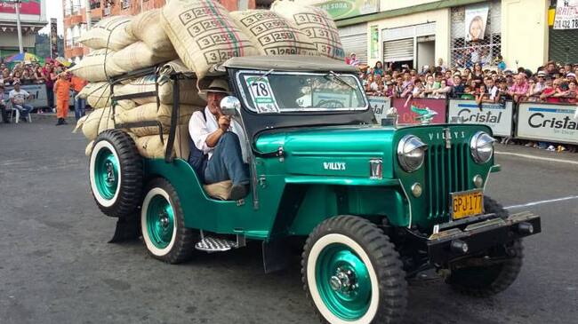 El desfile del yipao es un ícono para la cultura cafetera.