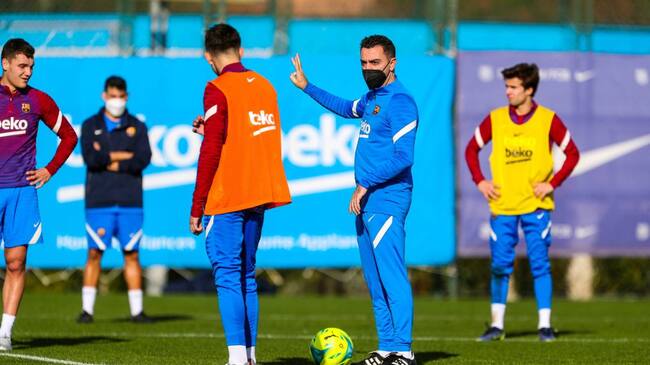 Entrenamiento del Barcelona