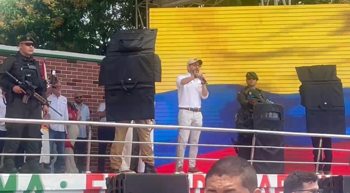 Abelardo de la Espriella, presidente electo de Colombia, en Campo de la Cruz