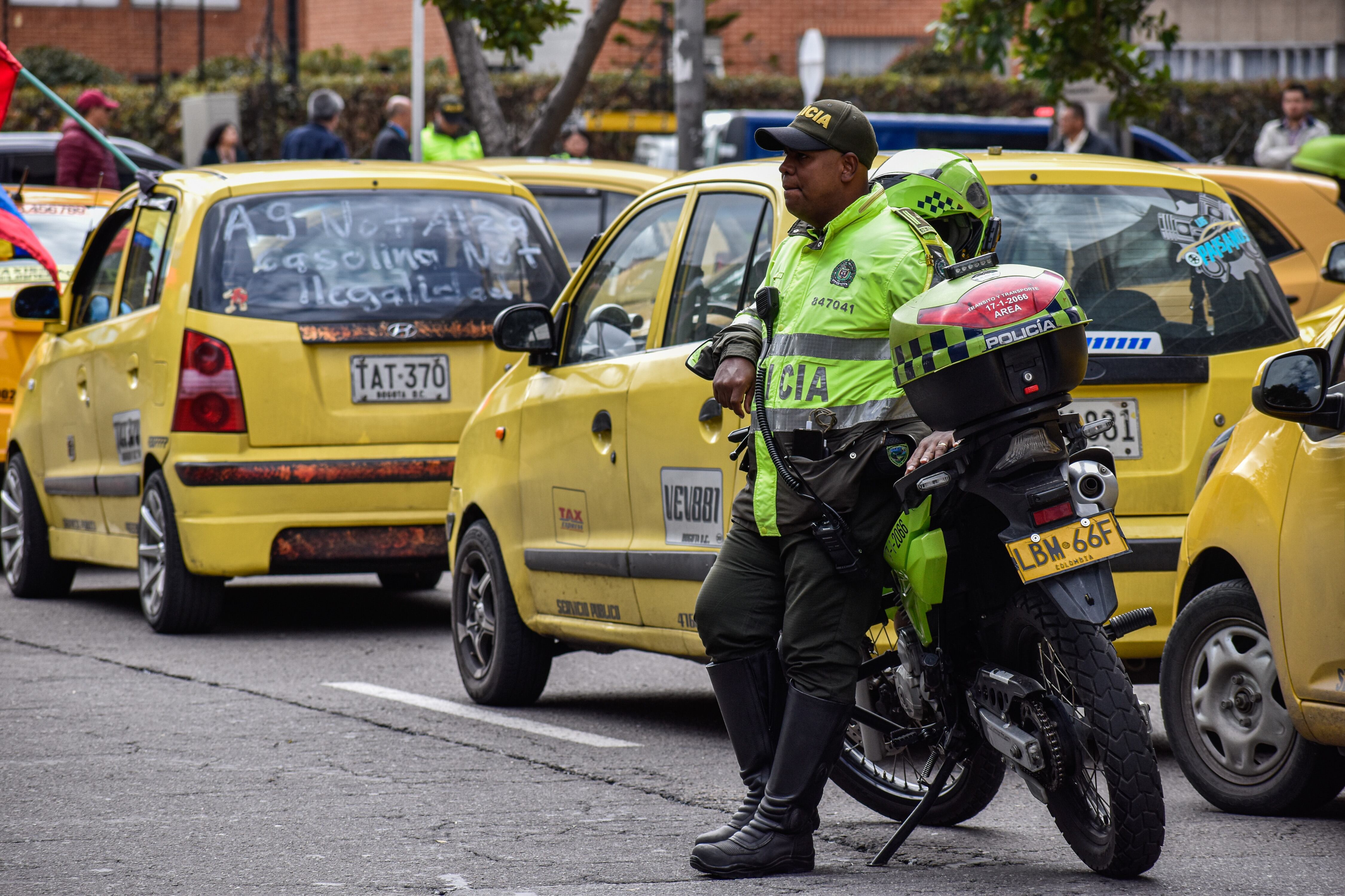 Agente de transito. FOTO: Jessica Patino/Long Visual Press/Universal Images Group via Getty Images.