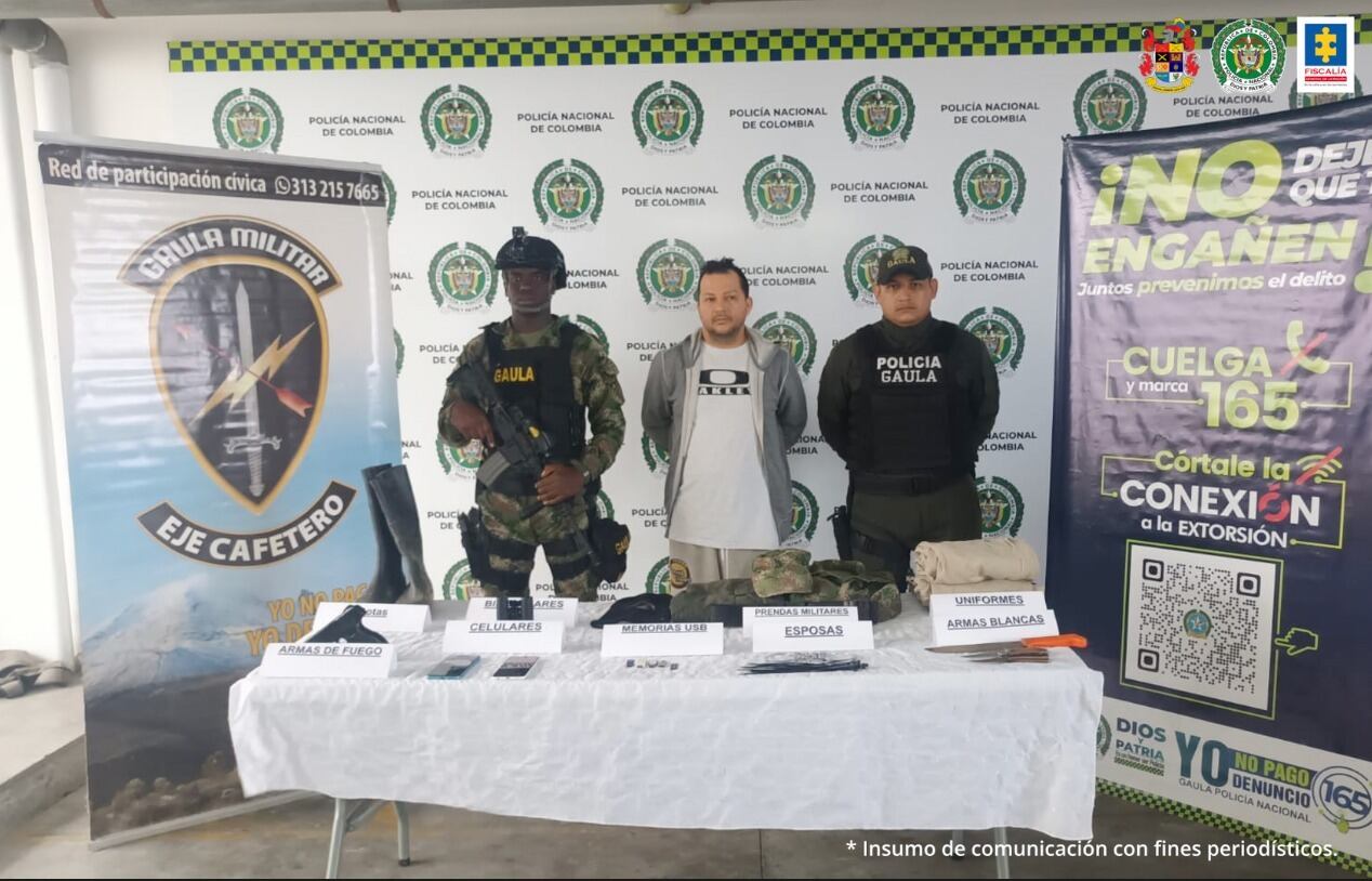 Foto suministrada: Fiscalía General de la Nación