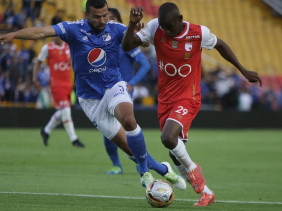 En un clásico sin mucho brillo, Millonarios vence a Santa Fe