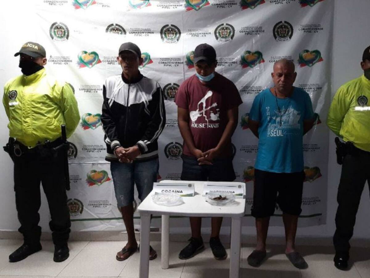 Tres capturados por presunto tráfico de drogas en Magangué, Bolívar