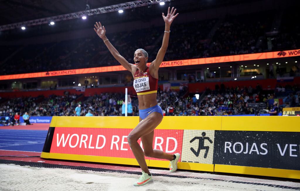 Yulimar Rojas, atleta venezolana. (Photo by Maja Hitij/Getty Images for World Athletics)