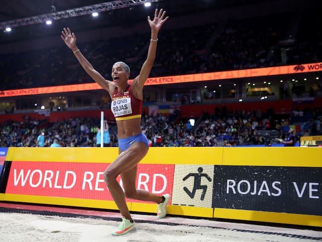 Yulimar Rojas, atleta venezolana. (Photo by Maja Hitij/Getty Images for World Athletics)