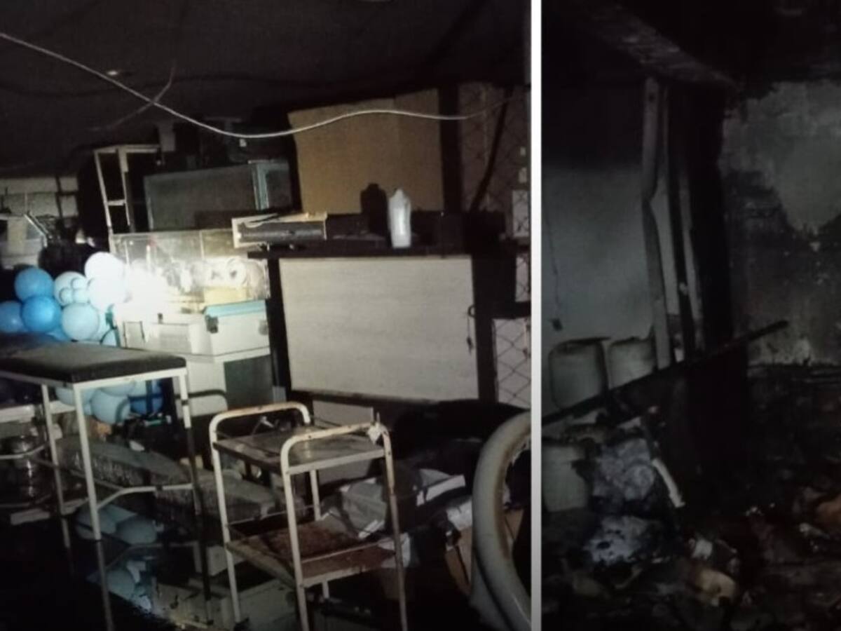 Incendio en Clínica La Esperanza de Montería obliga a evacuación masiva de pacientes