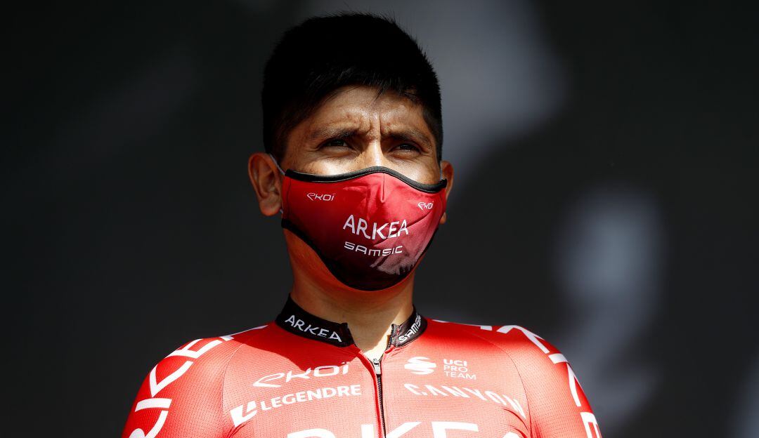 Nairo Quintana durante su participación en el Dauphiné.