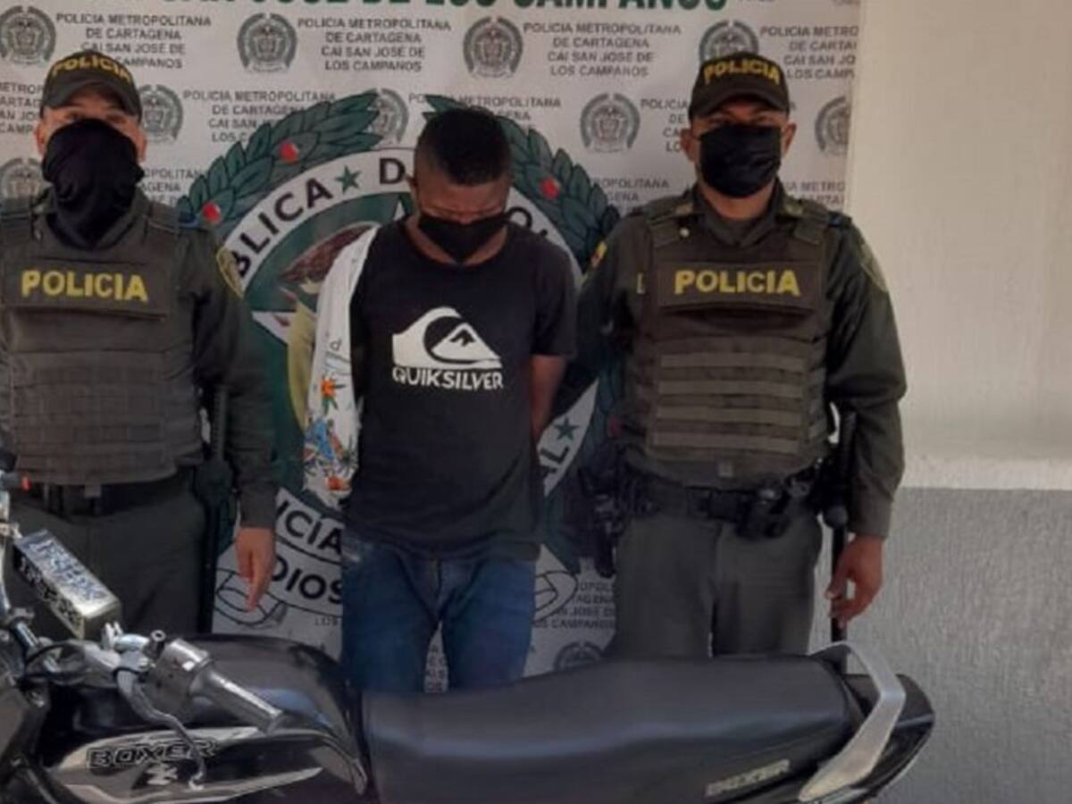 12 capturados por hurto y porte ilegal de armas de fuego en Cartagena