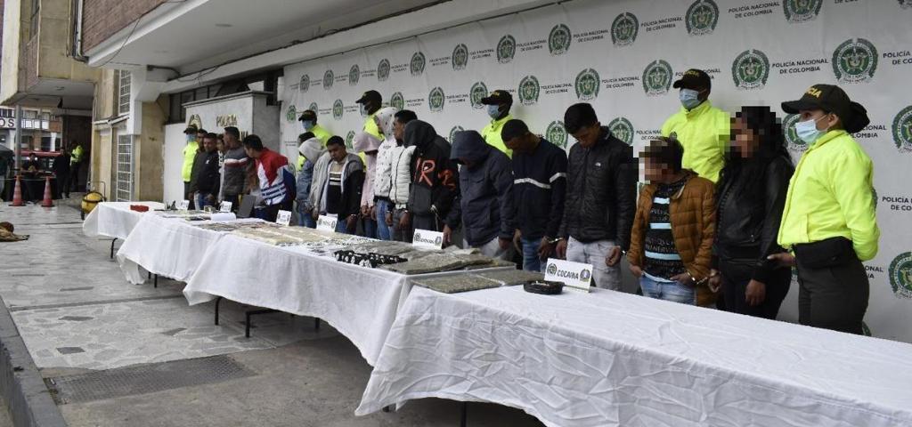 Golpes al crimen organizado en Bogotá.