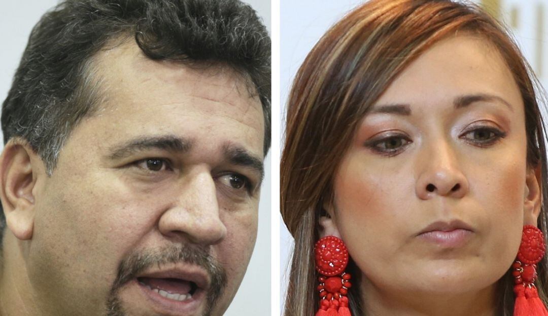 Representantes a la Cámara León Muñoz y Katherine Miranda.