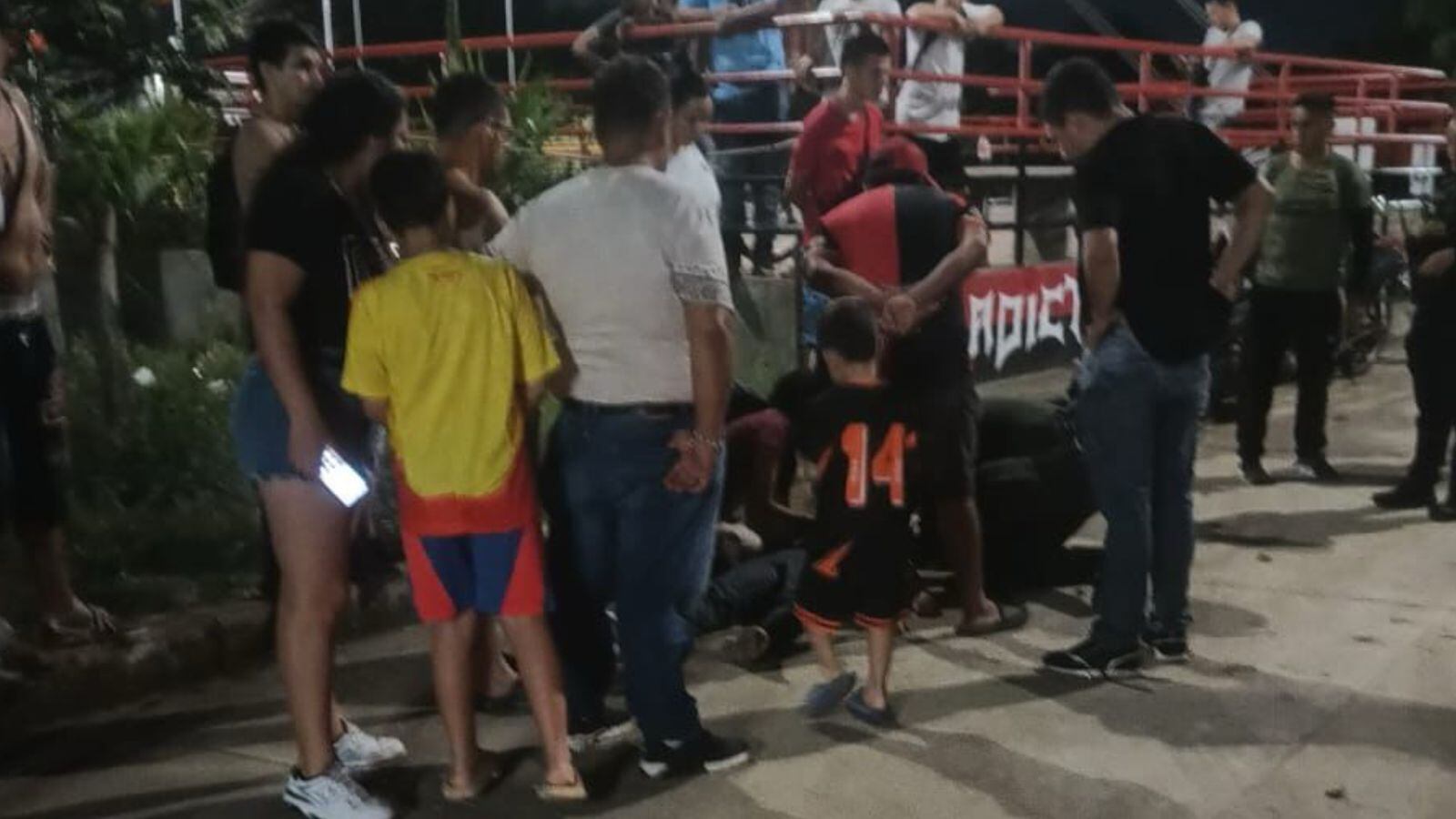 Menor de edad se lanzó de un puente. / Foto: Cortesía.