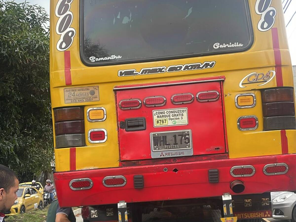 Sancionan conductor de buseta que cubría la ruta Pereira - Santa Rosa de Cabal