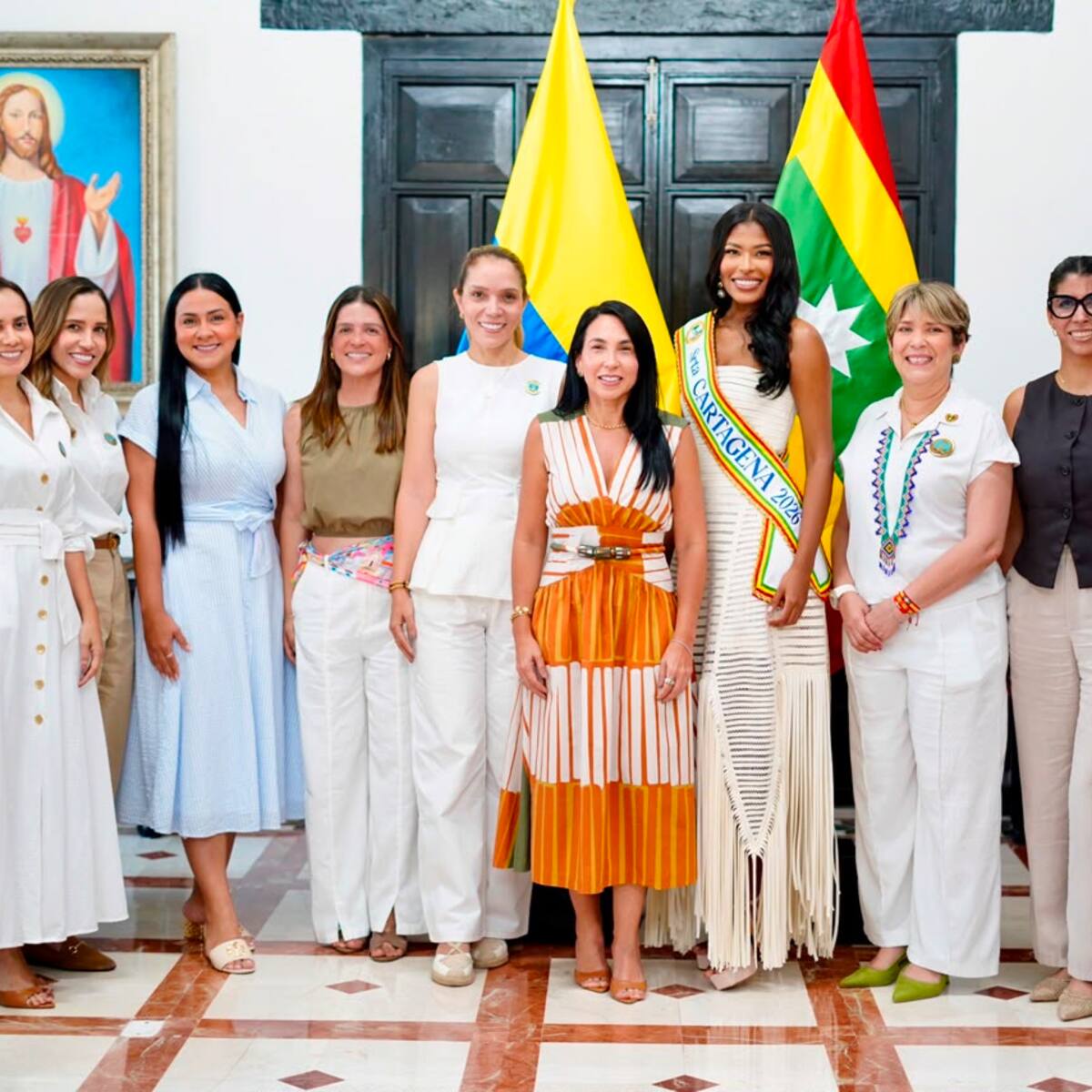 Ximena Silva recibió imposición de banda como nueva Señorita Cartagena