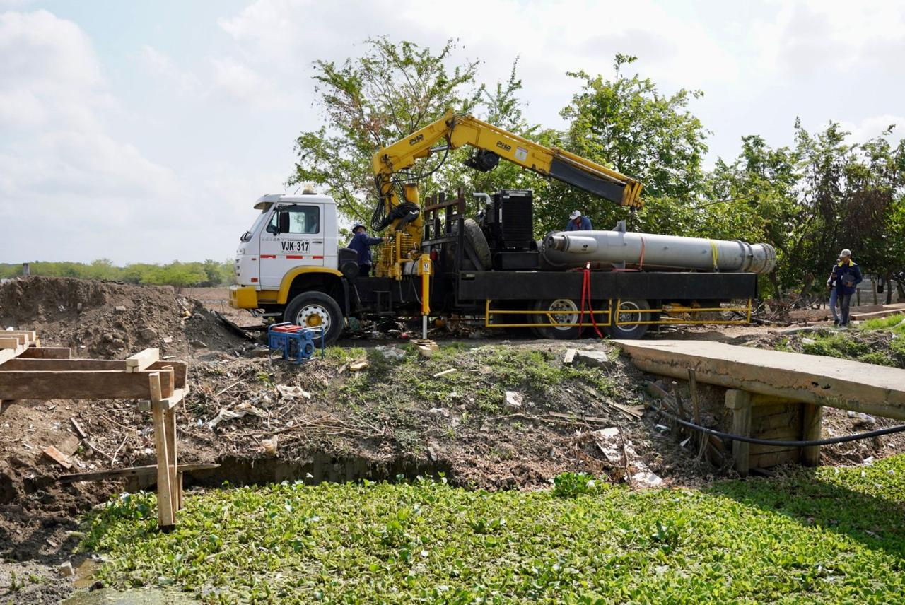 Intervención con maquinaria amarilla en zonas de Córdoba. Foto: prensa Gobernación de Córdoba.