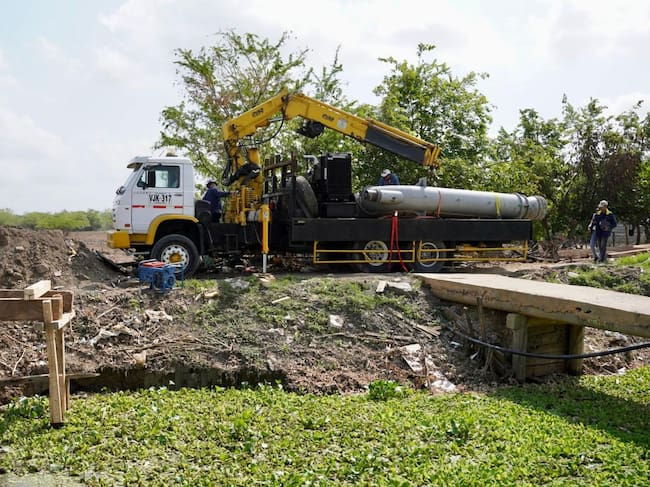 Intervención con maquinaria amarilla en zonas de Córdoba. Foto: prensa Gobernación de Córdoba.