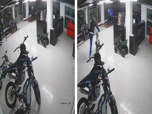 Se robaron ocho motos de un reconocido concesionario en el norte de Bogotá