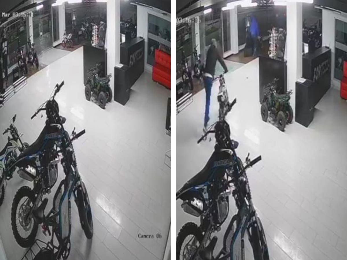 Se robaron ocho motos de un reconocido concesionario en el norte de Bogotá