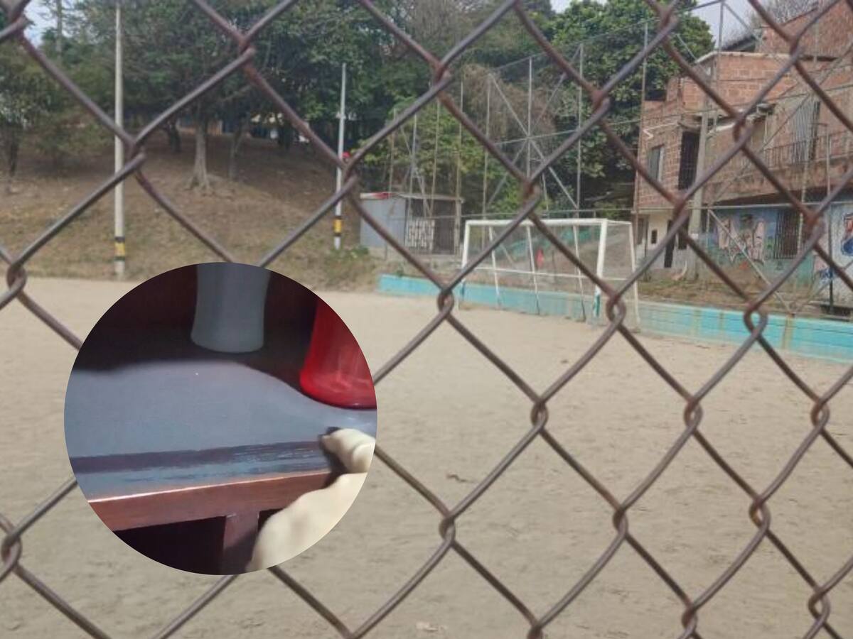 Por una cancha de arenilla, los habitantes de Robledo están respirando polvo