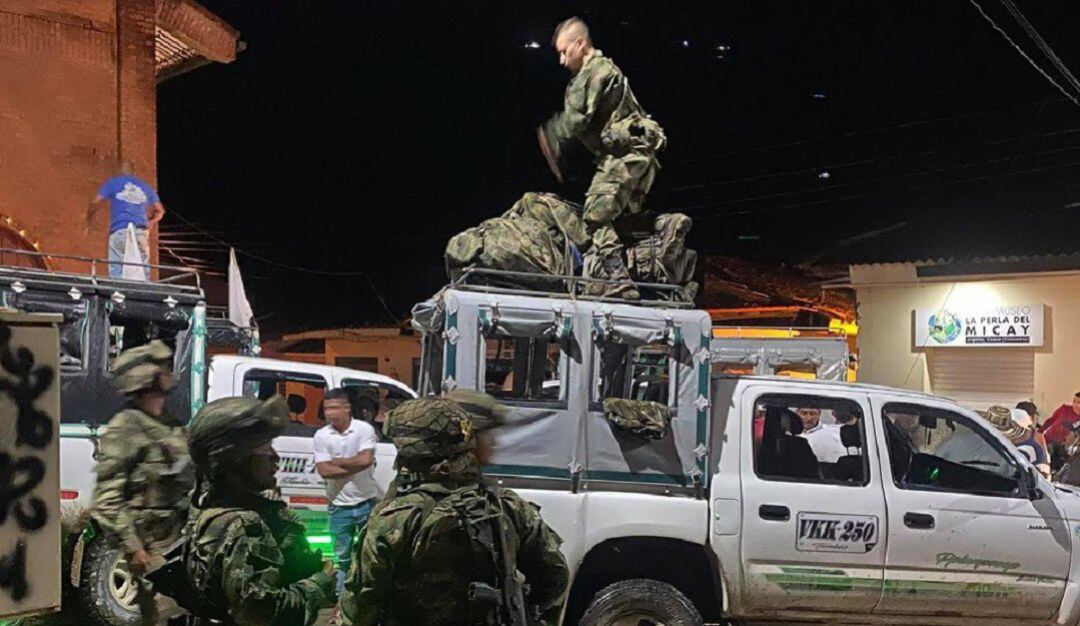 Las tropas fueron expulsadas de la vereda La Hacienda