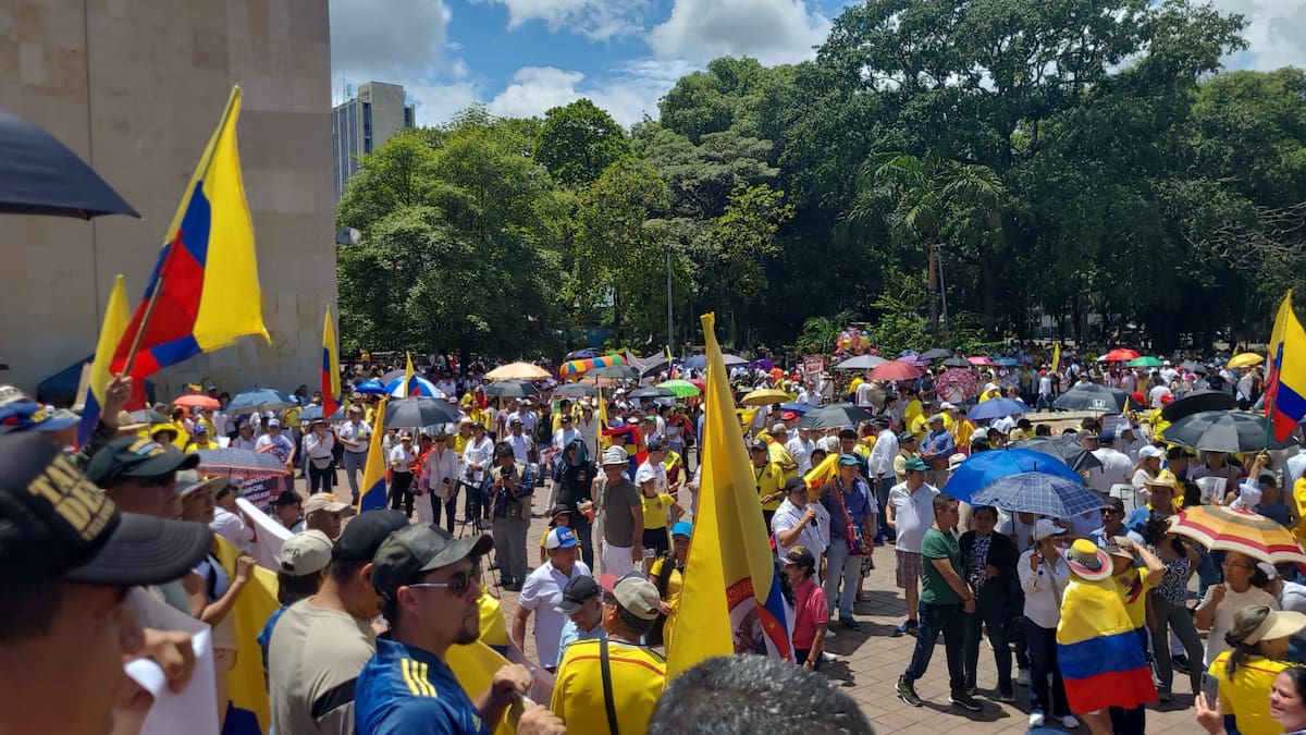 Médicos, transportadores, pensionados y amas de casa marcharon hoy en Neiva