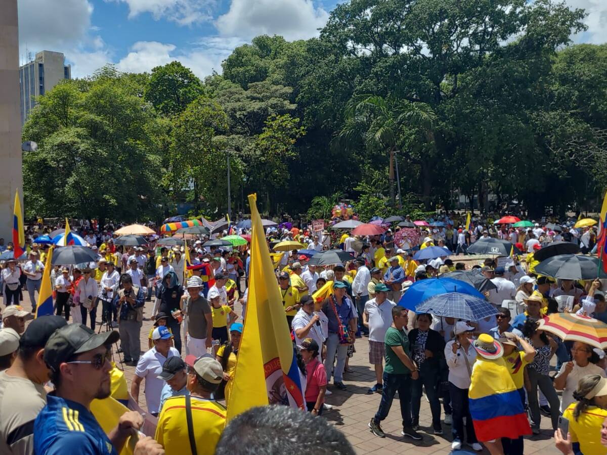 Médicos, transportadores, pensionados y amas de casa marcharon hoy en Neiva