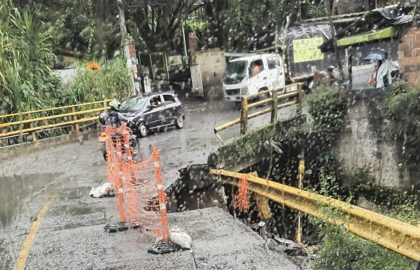 puente La Limona entre Itagüí y Medellín- foto alcaldía de  en Itagüí