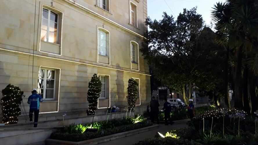 Casa de Nariño en navidad. Foto: Cortesía Ana María Cuesta