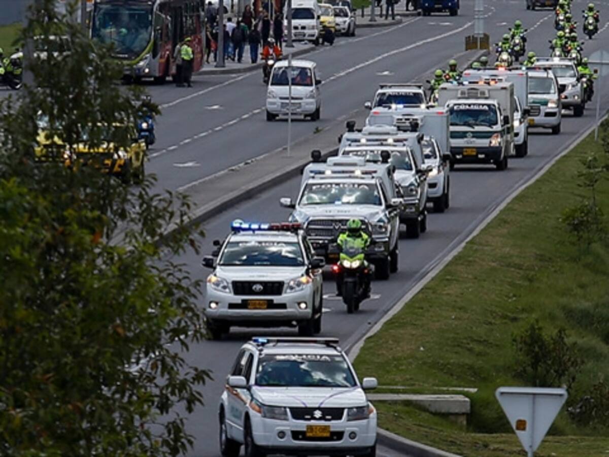 A Bogotá fueron trasladados los restos de los policías muertos en Urabá